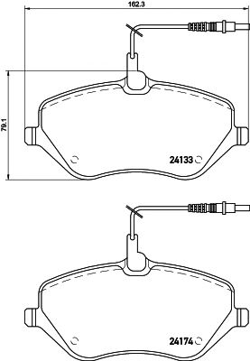 HELLA PAGID 8db355011491 -  Комплект тормозных колодок, дисковый тормоз